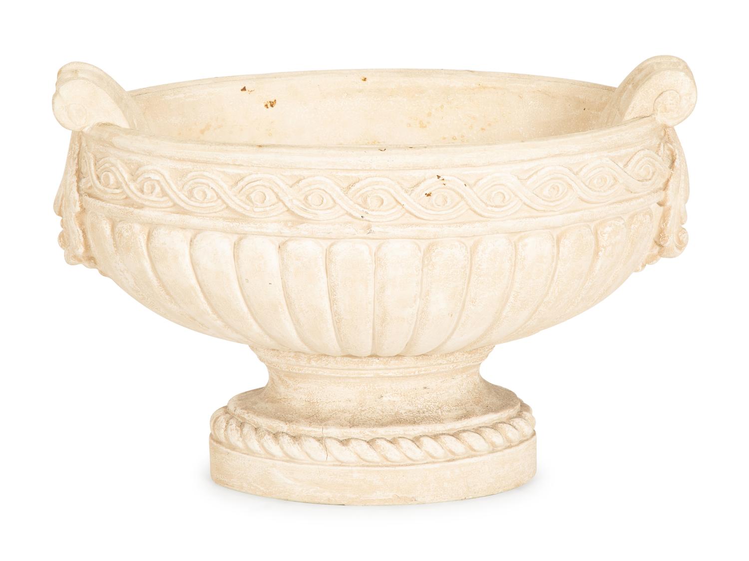 Four Cast Stone And Resin Planters