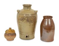 Three Stoneware Vessels