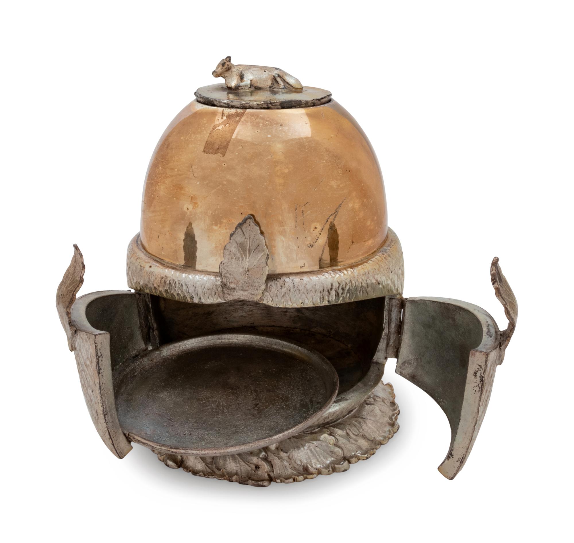 An American Silver-Plate Butter Cooler