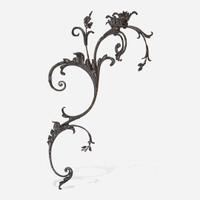 Samuel Yellin (American, b. Ukraine, 1884-1940) Foliate Three-Arm Sconce, Philadelphia, Pennsylvania, circa 1910