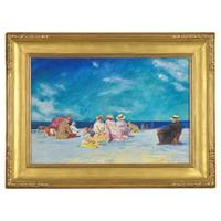 Edward Henry Potthast (American, 1857-1927) — Picnic on the Beach , c. 1910