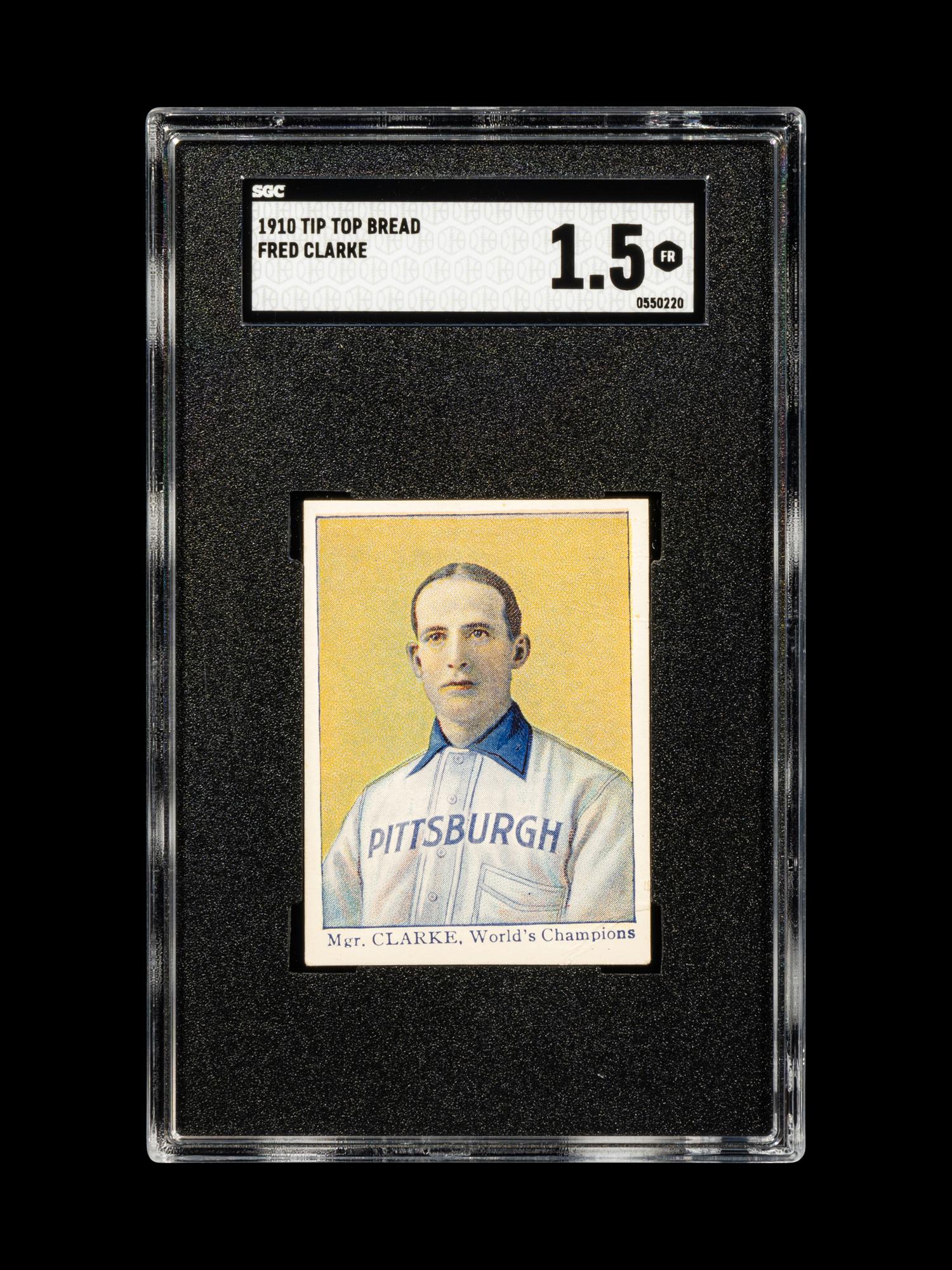 A 1910 Tip Top Bread Fred Clarke Baseball Card (SGC 1.5)