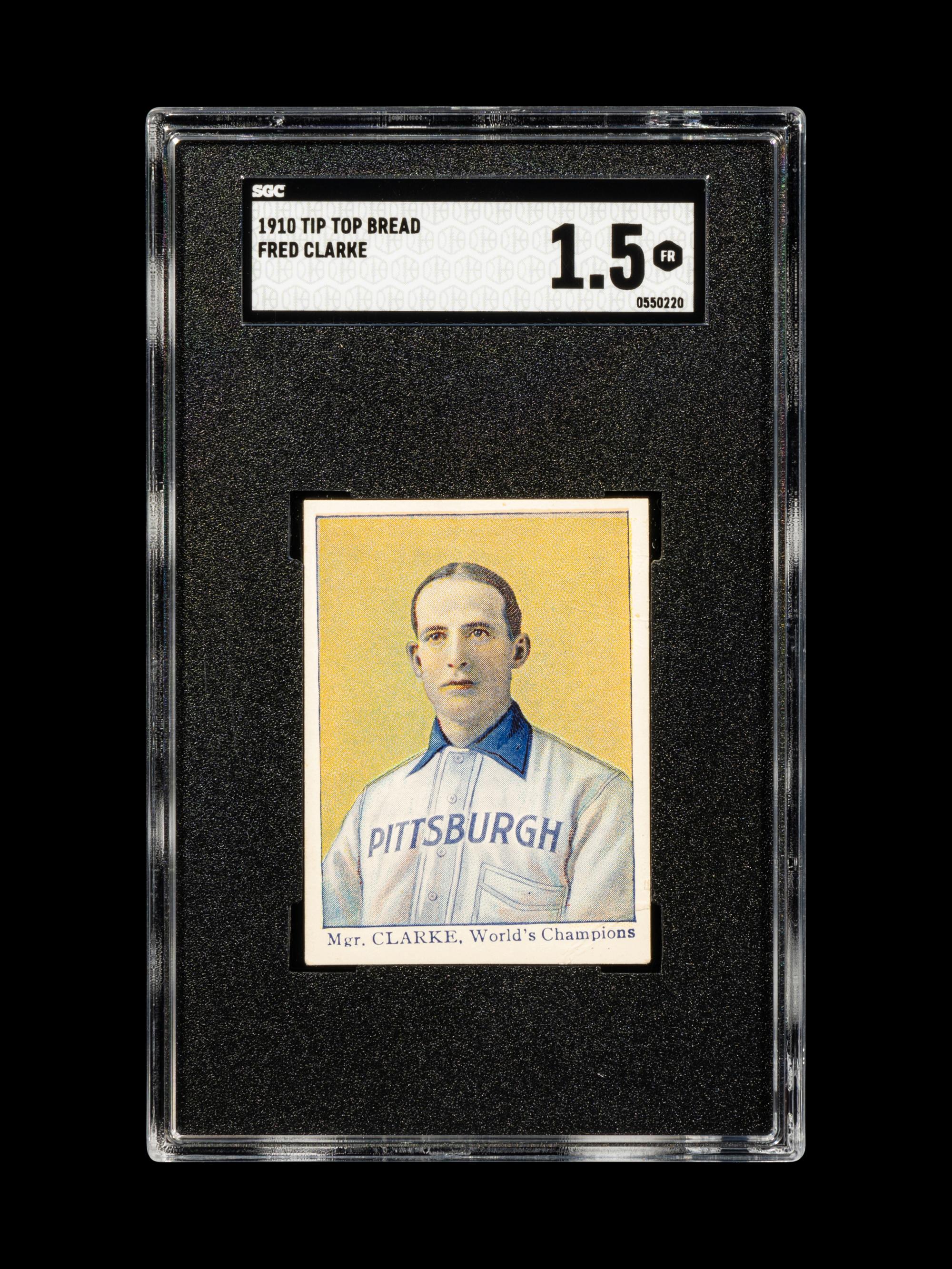 A 1910 Tip Top Bread Fred Clarke Baseball Card (SGC 1.5)