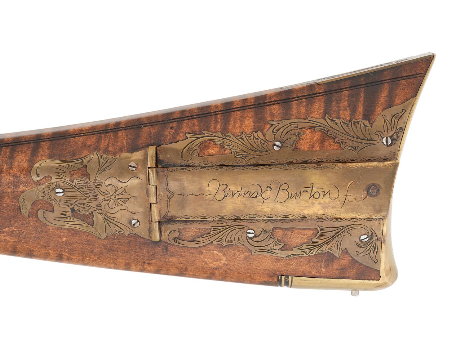 A Contemporary Fullstock Flintlock Rifle by Bivins & Burton