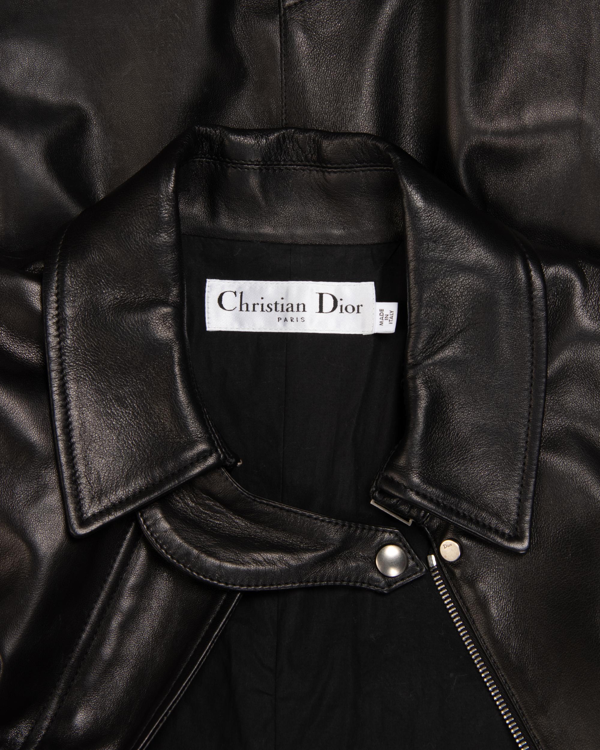 Christian Dior Lambskin Leather Trench Coat