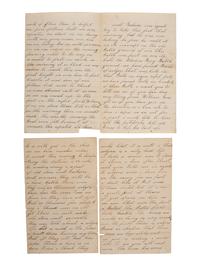 [CIVIL WAR]. Pvt. Everts, 136th PA, provides commentary on Stonewall Jackson in 2 letters with battlefield content.