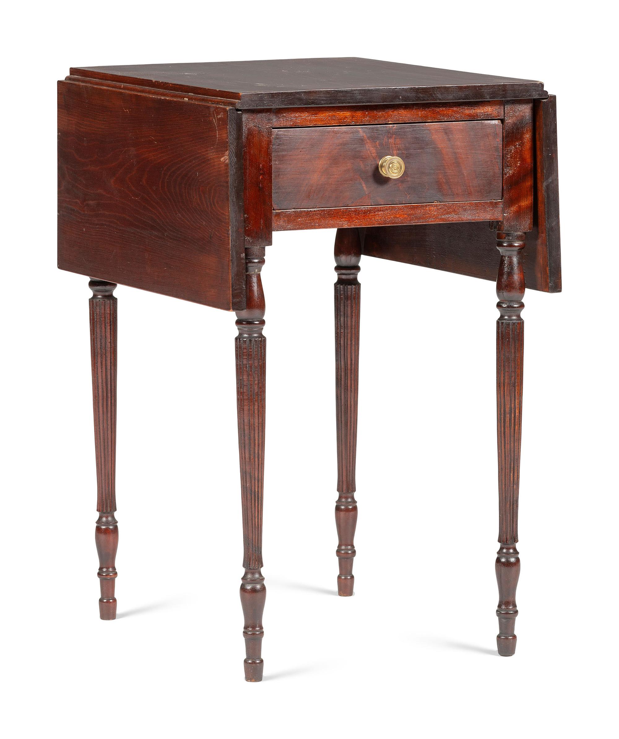 A Painted Pine One-Drawer Stand
