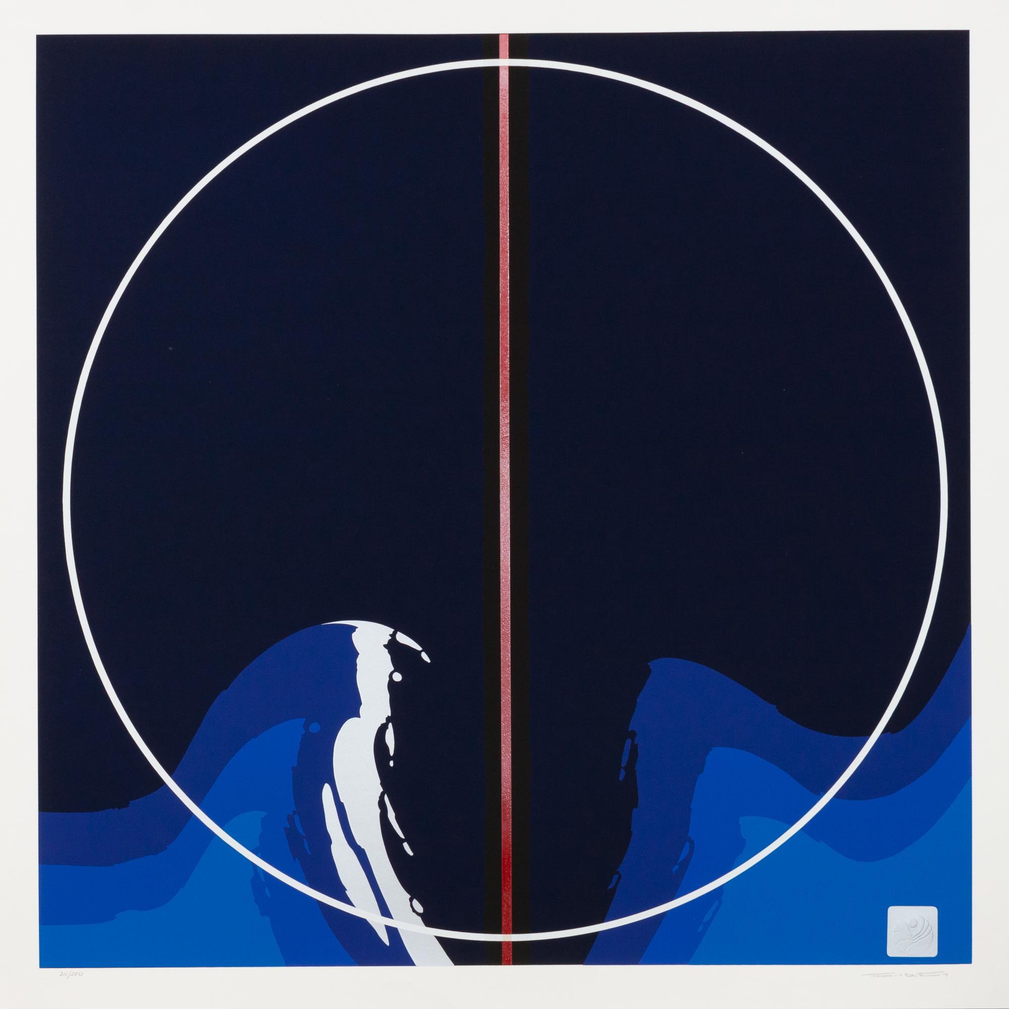 A pair of prints ( Earth Series, Red; Earth Series, Blue ), 19791981