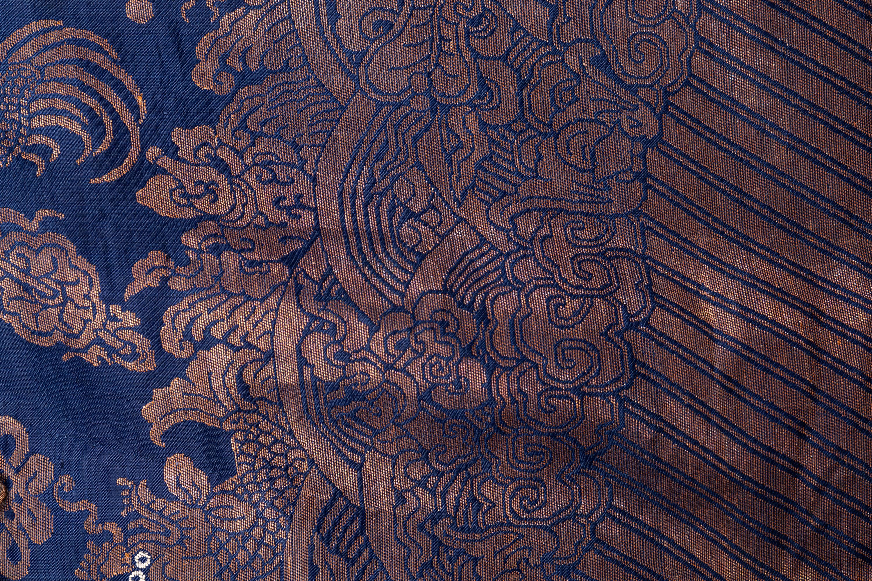Two Blue Ground Dragon Robes, Jifu