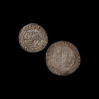 [ENGLAND] A Henry VIII Groat (2.7 g) and a Charles I Shilling [Anchor Mark, 1628] (5.9 g); Two Coins total .