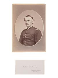 [NATIVE AMERICANS]. Cabinet card of William Sylvanus Starring, author of Lahcotah: Dictionary of the Sioux Language .