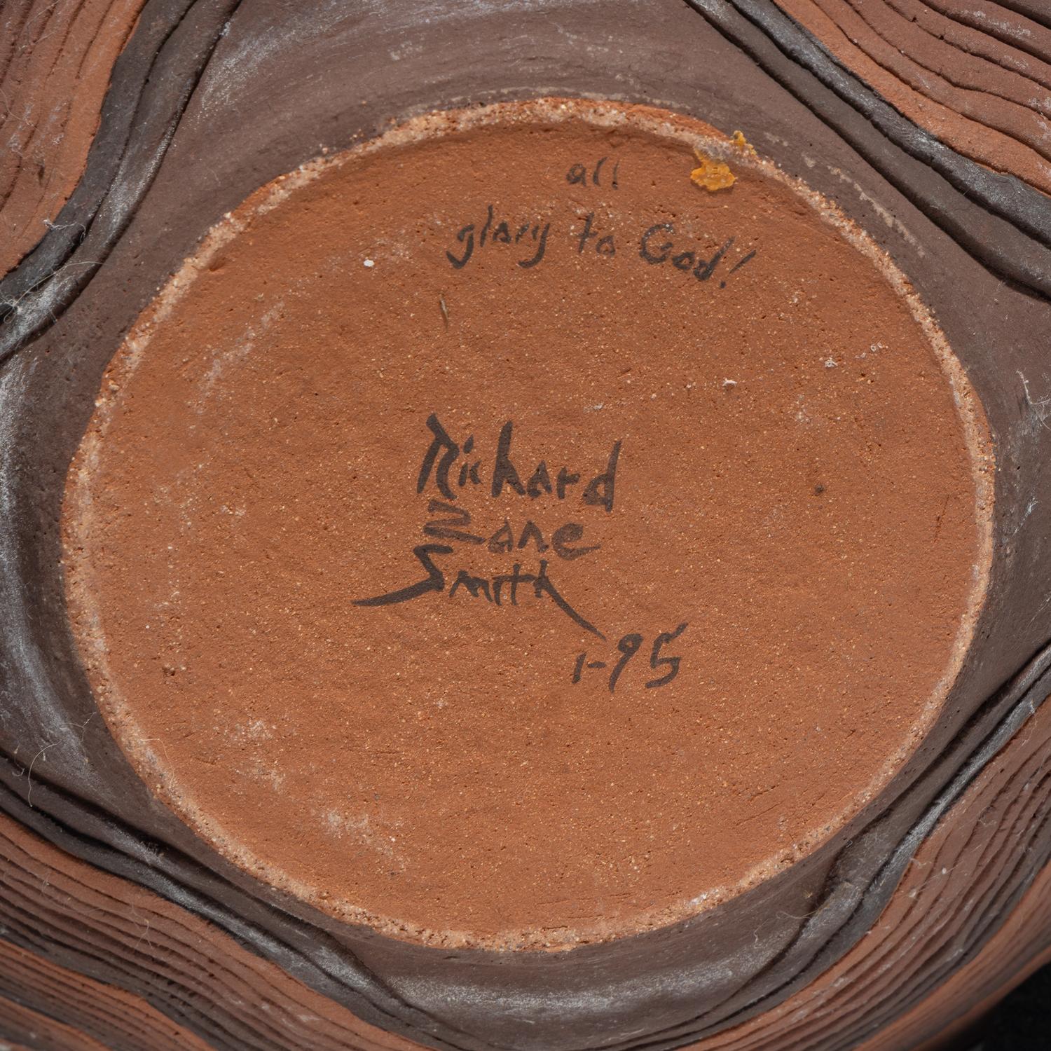 Corrugated Pottery Jar, Glory to God