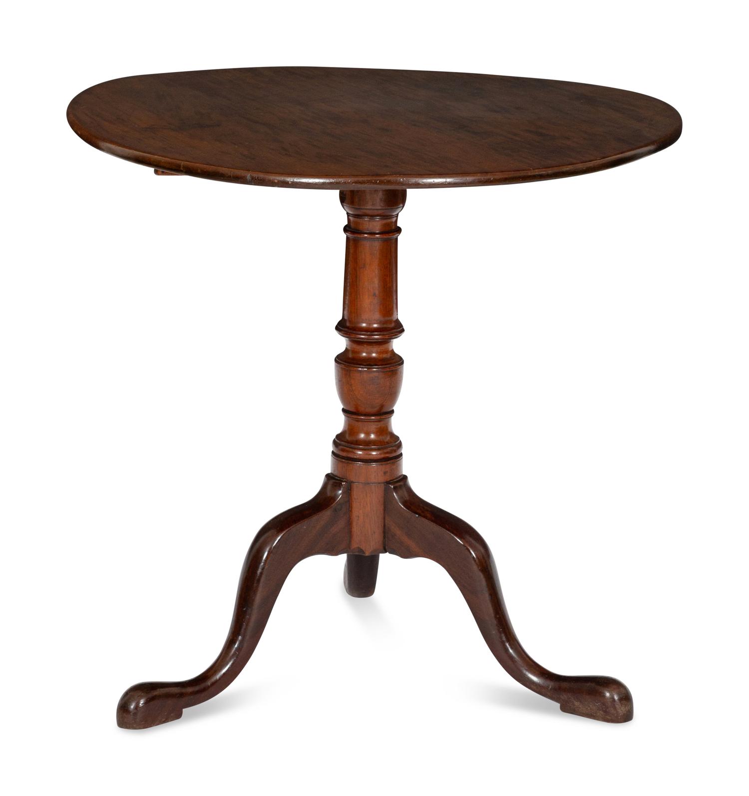 A George III Mahogany Tilt-Top Table