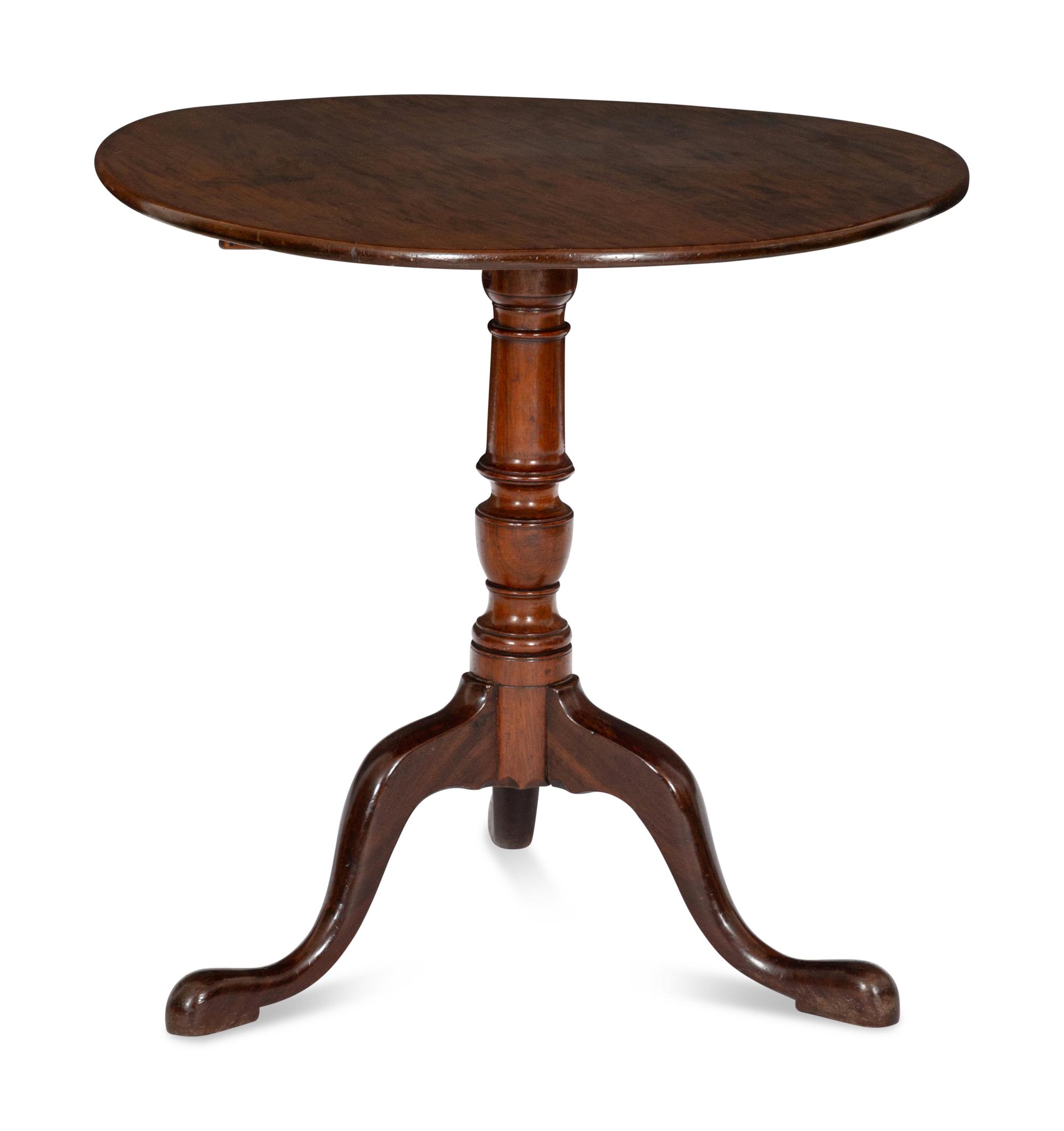 A George III Mahogany Tilt-Top Table