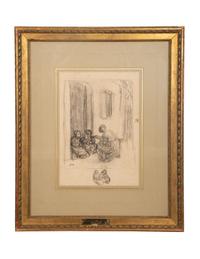Jeune Femme aux Trois Enfants and Études des figures (a double-sided drawing)