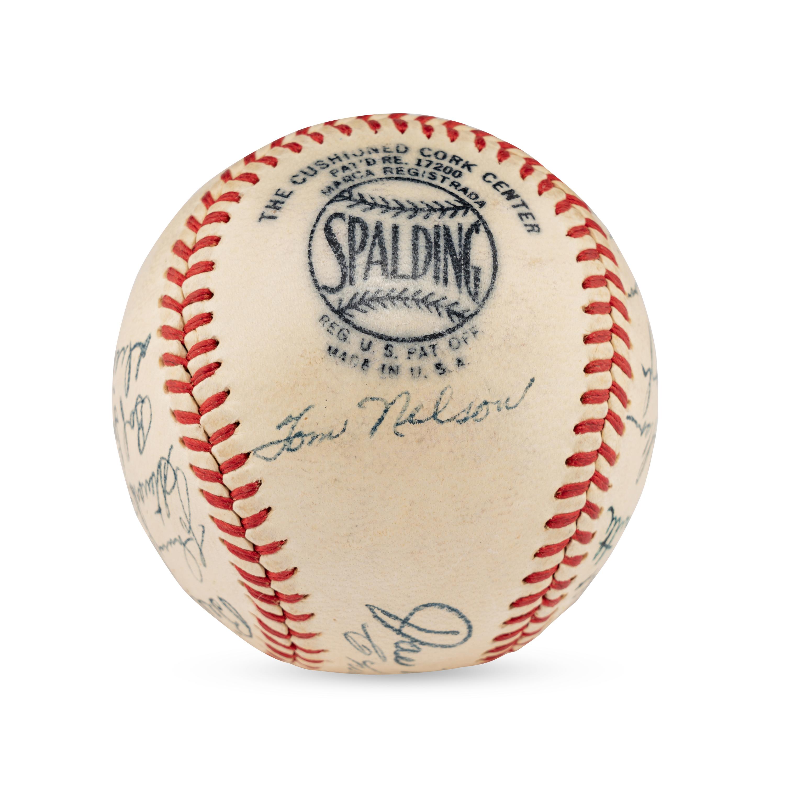 A 1945 Boston Braves Team Signed Autograph Baseball (Beckett Authentication Services Letter of Authenticity),