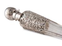 A Continental Silver Decanter, Beaker and Perfume