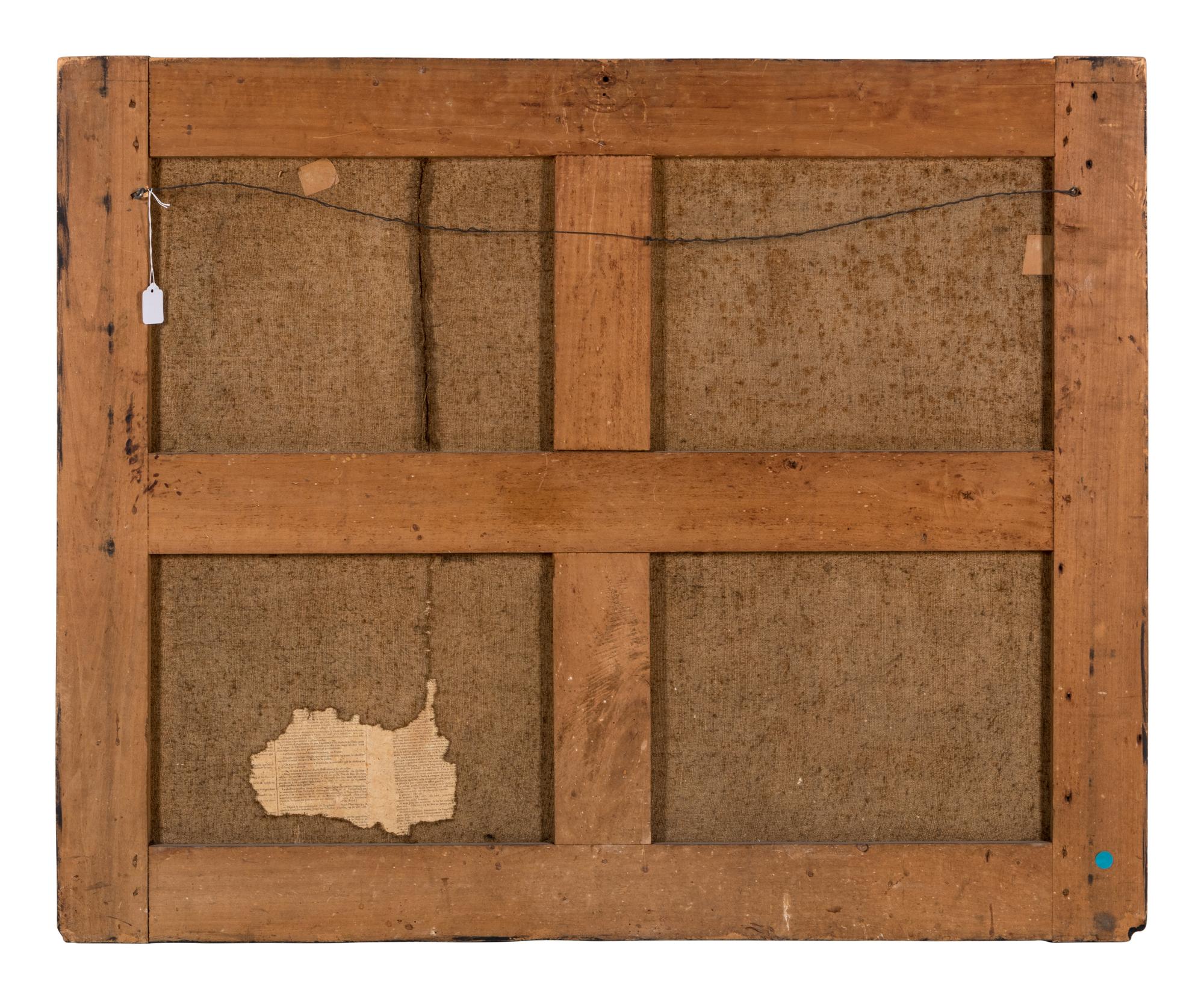 A French Papier Peinte Fireboard