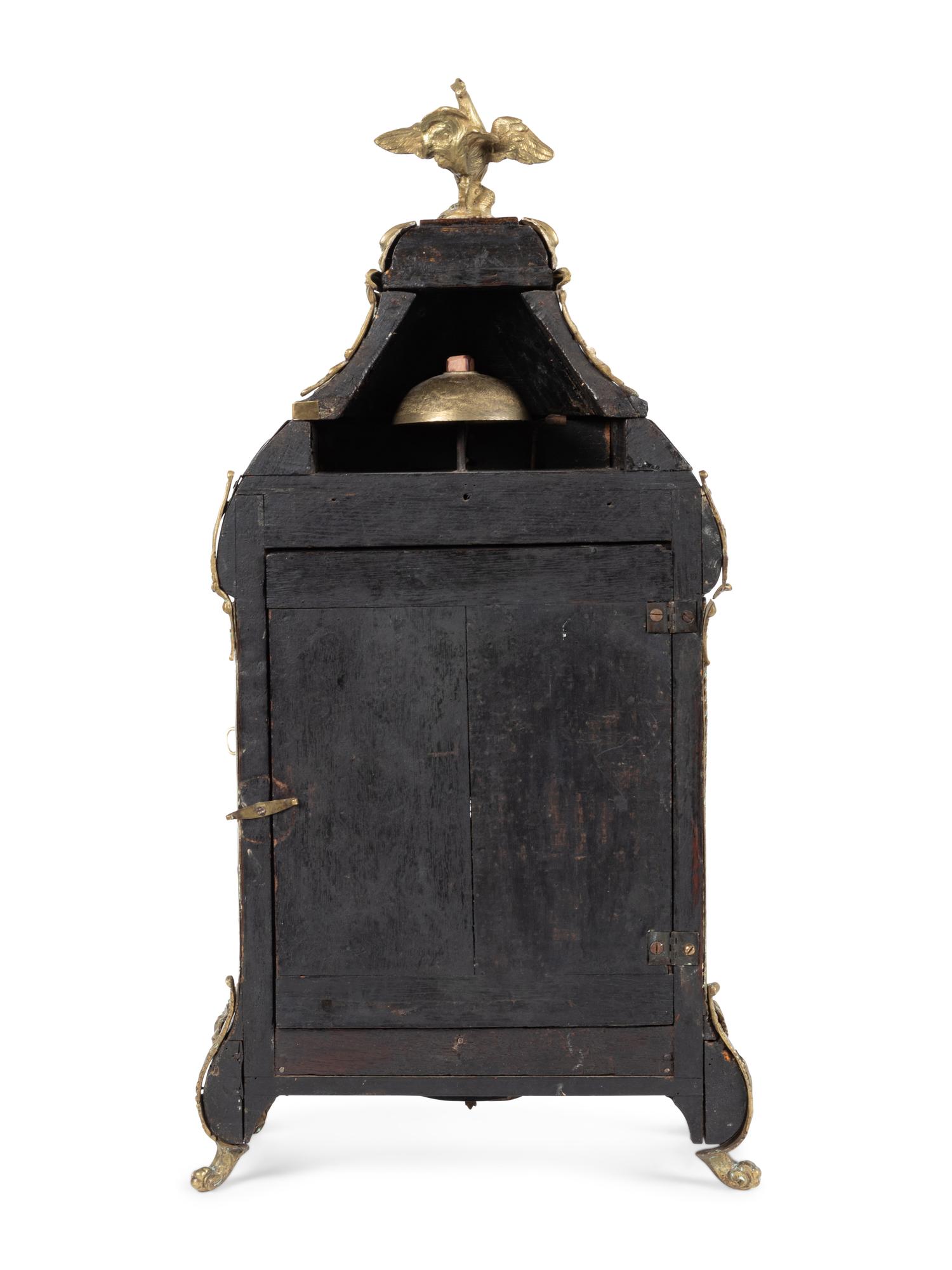 A Louis XVI Gilt Bronze Mounted Boulle Marquetry Bracket Clock