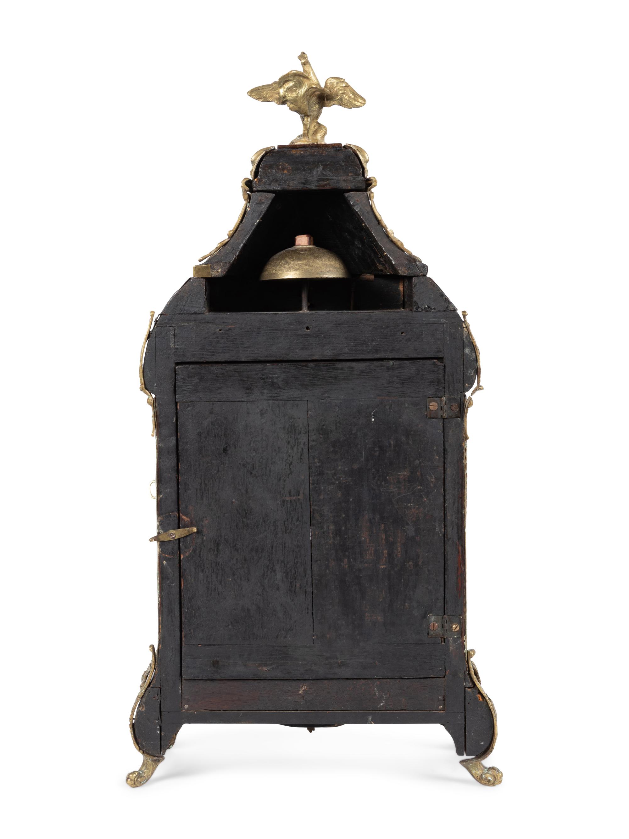 A Louis XVI Gilt Bronze Mounted Boulle Marquetry Bracket Clock