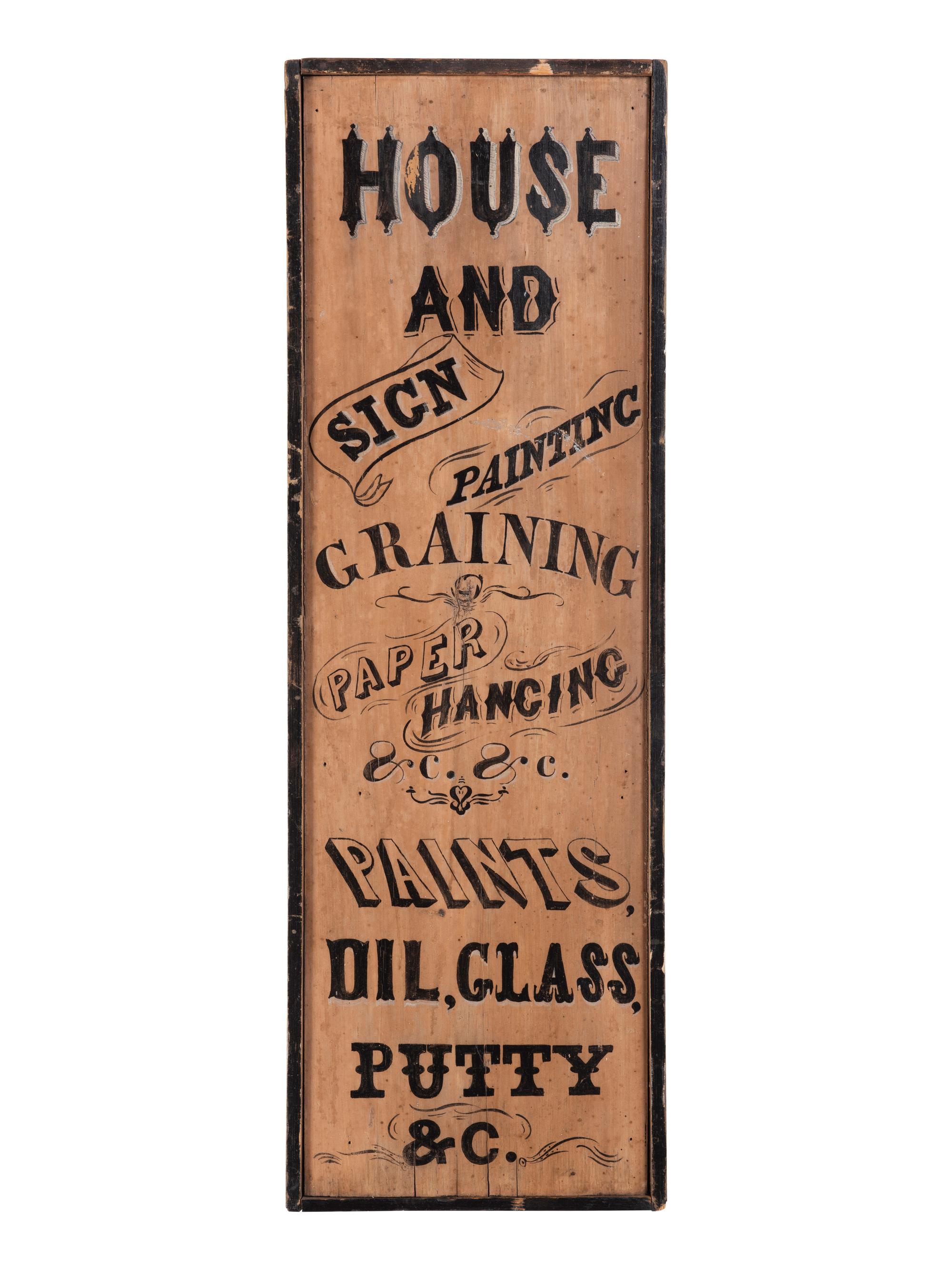 A Putty & Co. House and Sign Painting Shop Sign
