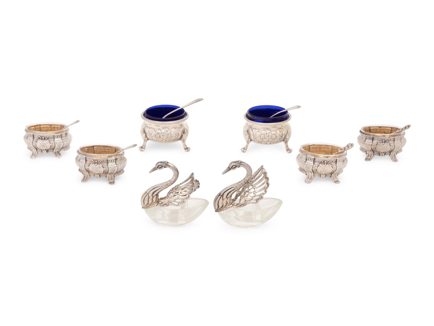 A Group of Silver Salt Cellars
