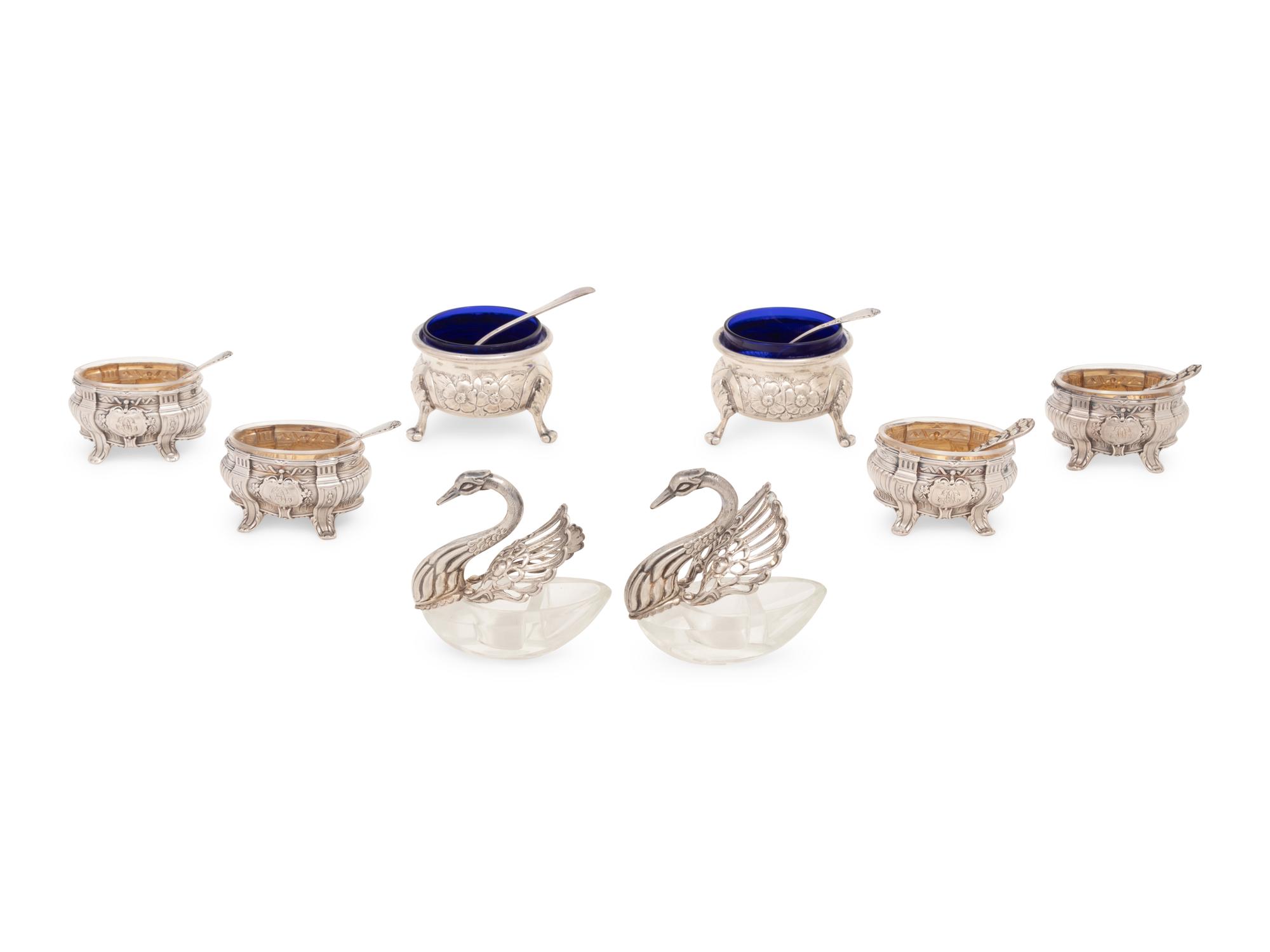 A Group of Silver Salt Cellars
