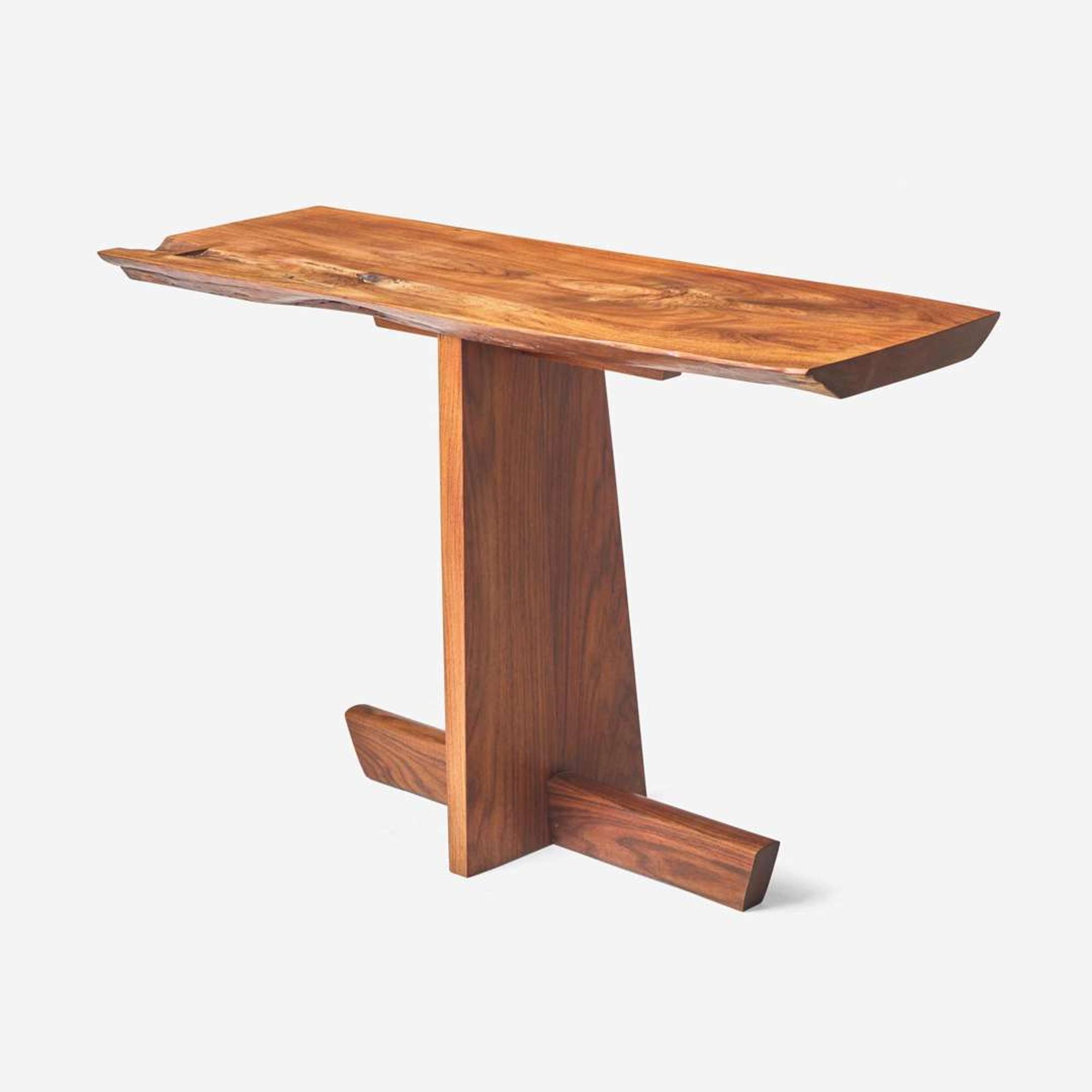Mira Nakashima (American, b. 1942) Special "Greenrock" Console Table, George Nakashima Woodworker, New Hope, Pennsylvania, 2007