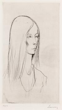 Jean Jansem, Portrait of Young Woman