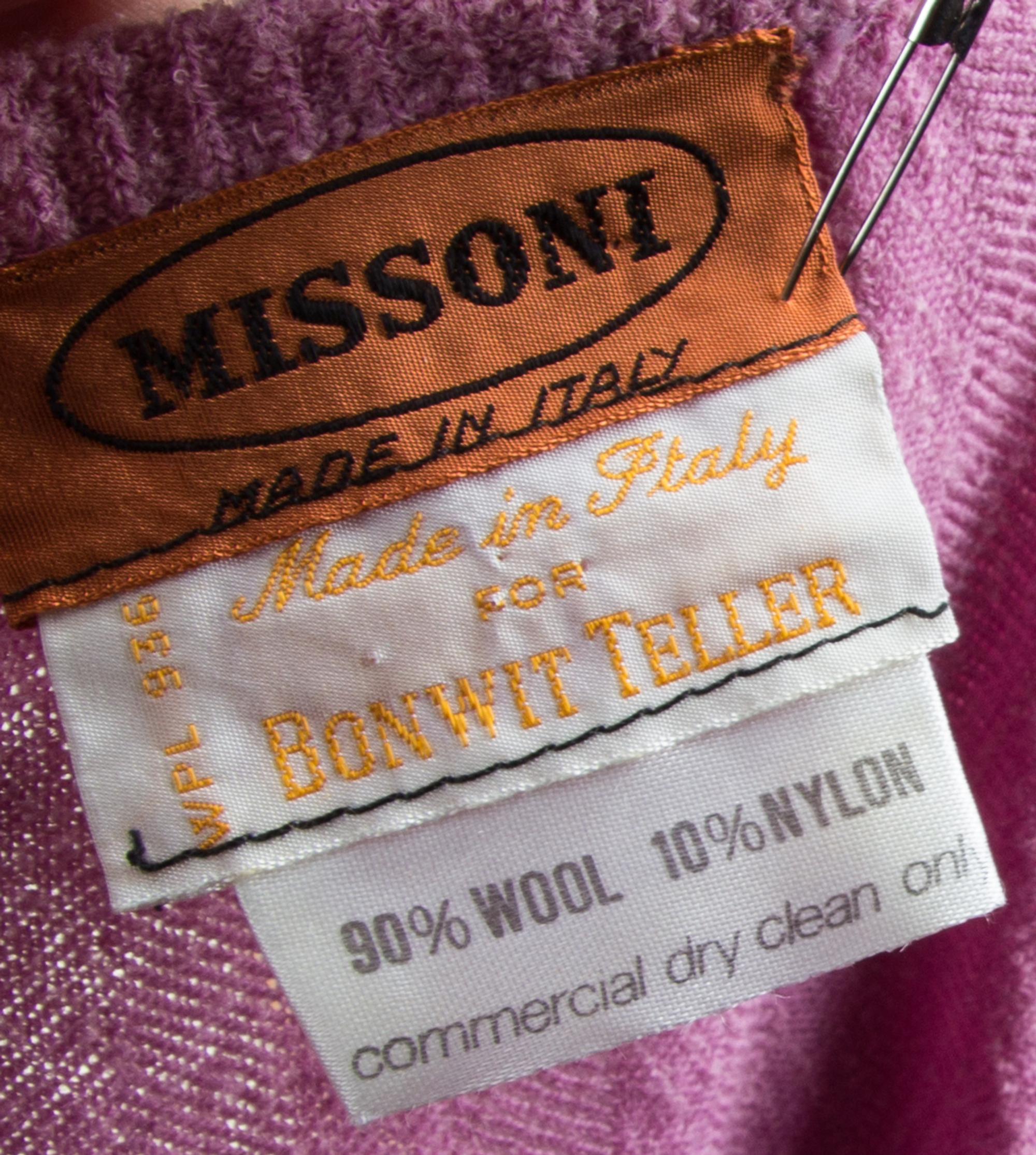 A Missoni Dusty Pink Wool Dress,