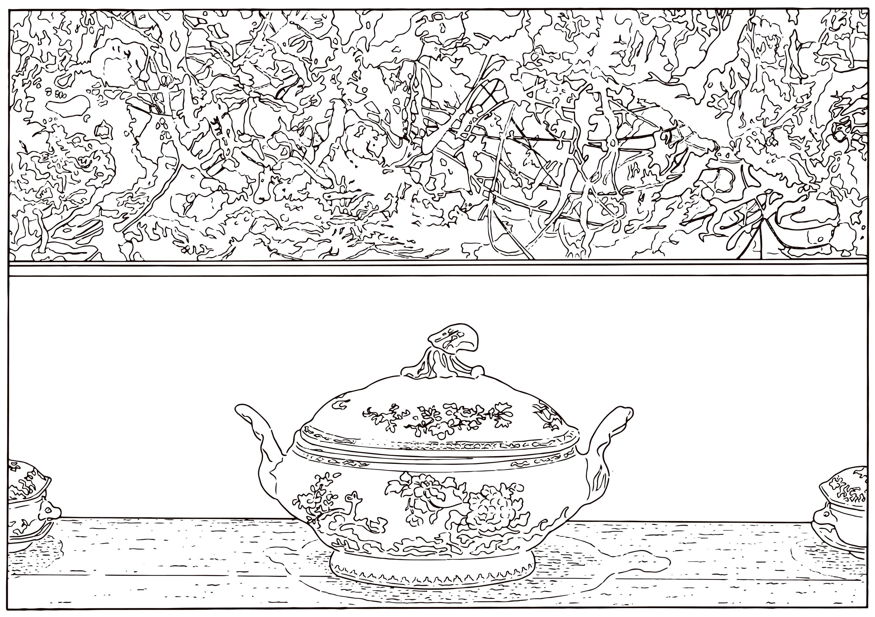 Louise Lawler (American, b. 1947) — Pollock and Tureen (Traced), 1984/2013