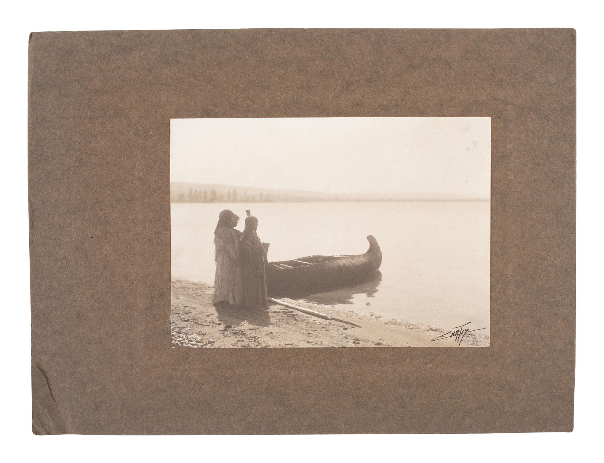 [NATIVE AMERICANS]. CURTIS, Edward S. (1868-1952), photographer. Flathead Girls (Kutenai Girls). 1910.