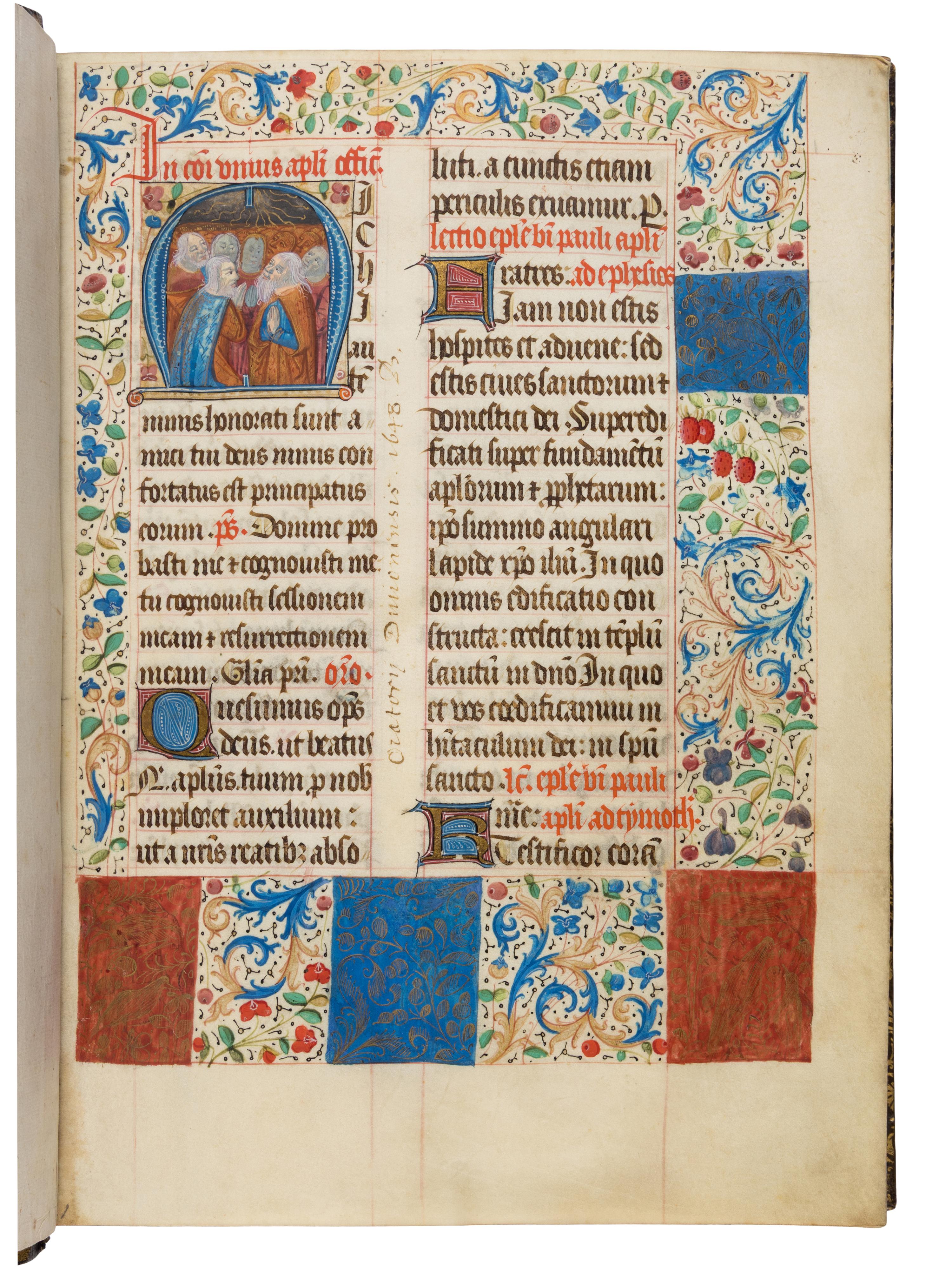 WORKSHOP OF THE MASTER OF THE MISSAL OF TRAVAILLOT (active c. 1480–1500) Missal, in Latin, illuminated manuscript on parchment [France, Chaumont and Langres, c. 1482–1497]