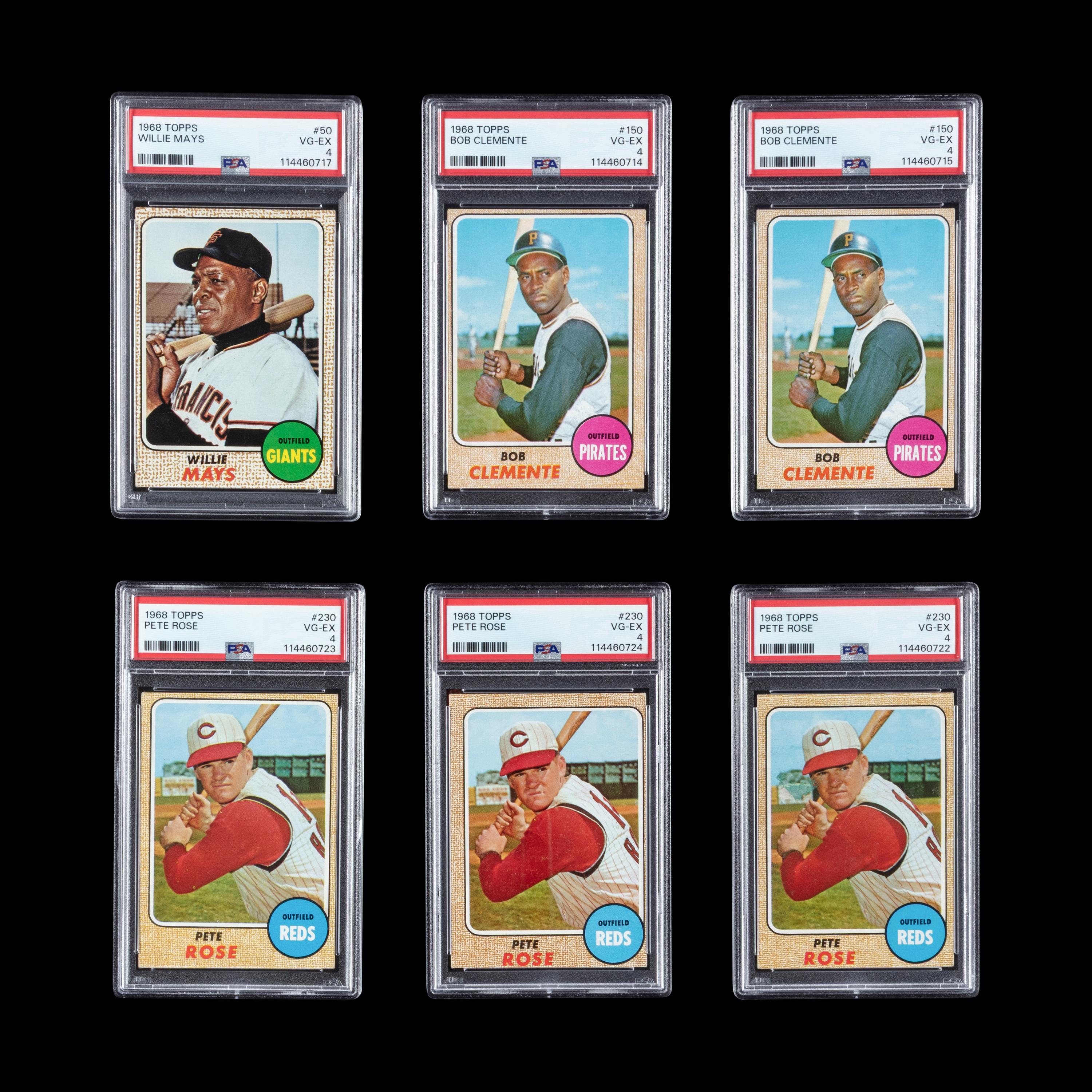 A Collection of PSA Graded 1968 Topps Halll of Fame and Notable Baseball Cards