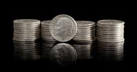 A Collection of Approximately 1,100 United States Pre-1964 Franklin D. Roosevelt Silver Dimes