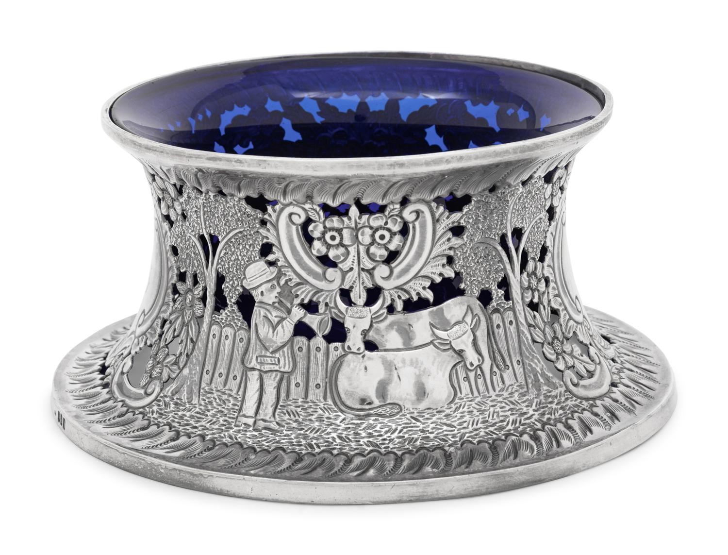 An Edwardian Britannia Silver Dish Ring