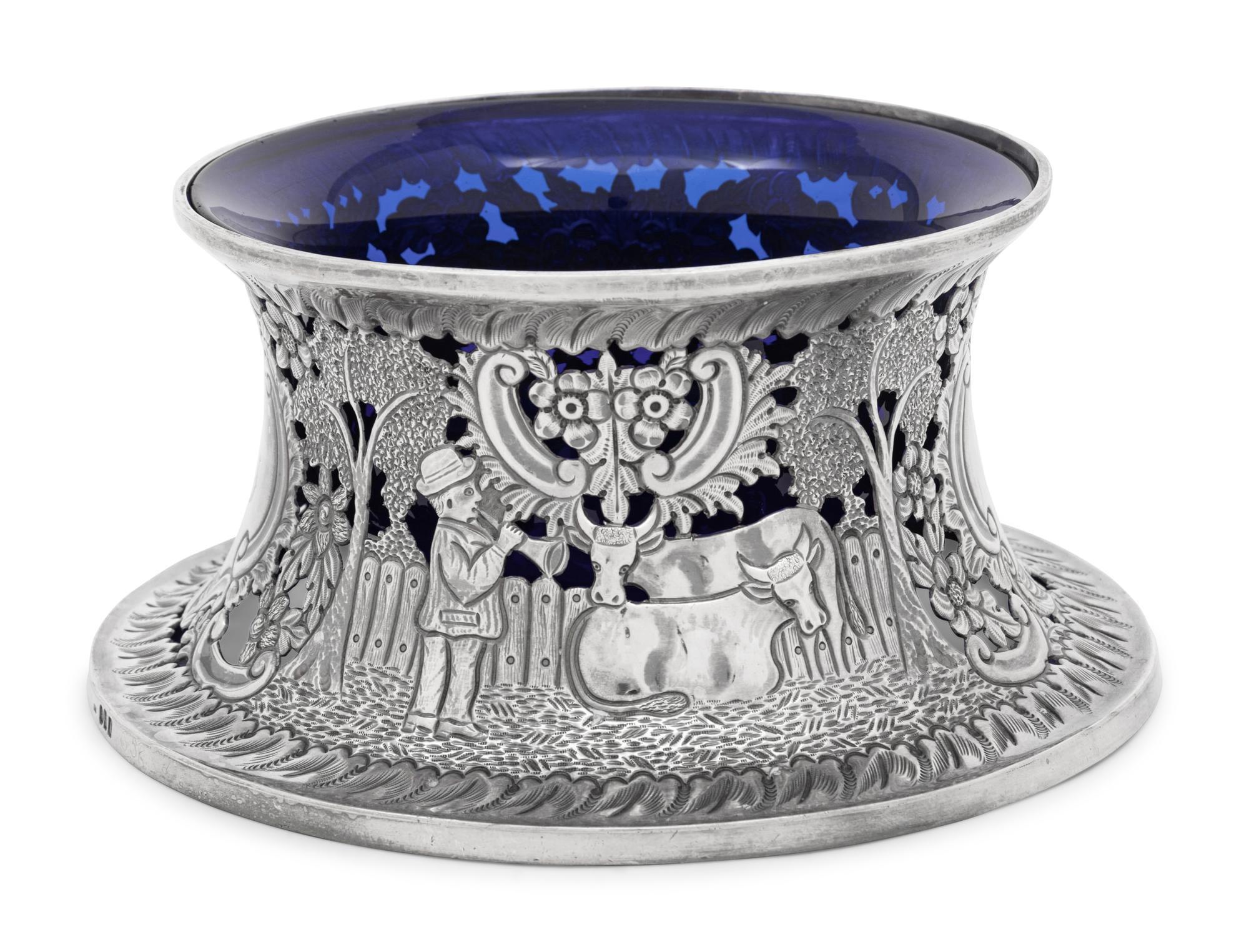 An Edwardian Britannia Silver Dish Ring