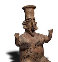 A Jalisco Terracotta Seated Woman