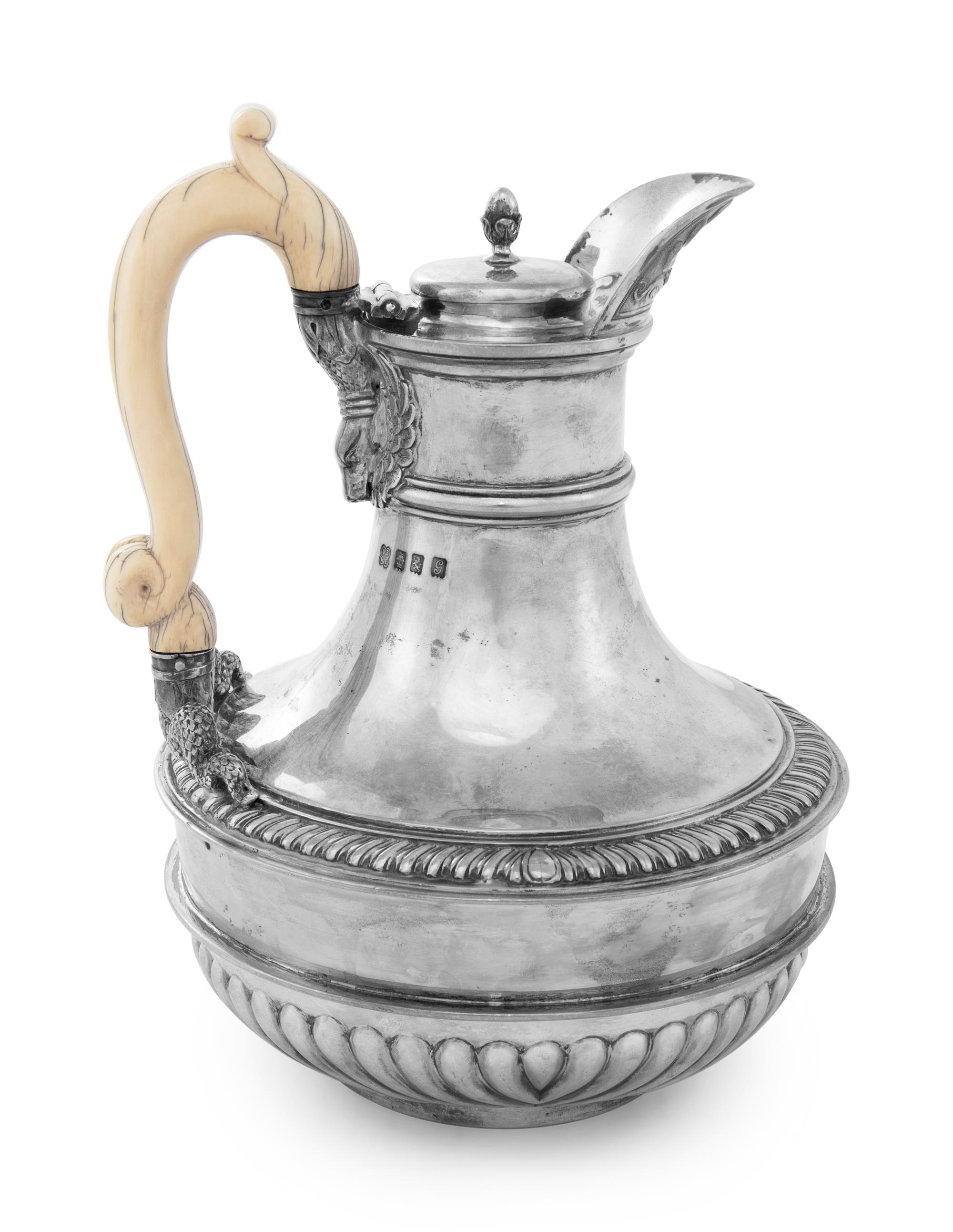 A Scottish Edwardian Silver Hot Water Urn