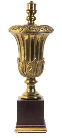 A French Bronze Urn, Height overall 41 inches.