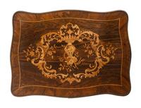 A Louis XV Style Rosewood and Marquetry Dressing Table