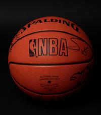A 1990-91 Michael Jordan and Chicago Bulls Team Signed Basketball (11 Signatures, Beckett LOA),