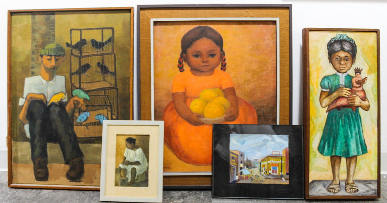 Various Artists, (Mexican, 20th century), A Group of 5 Works by A.G. Orozco, Luis Vezcali, Hector Ayala, Ernesto Zepeda and one unsigne
