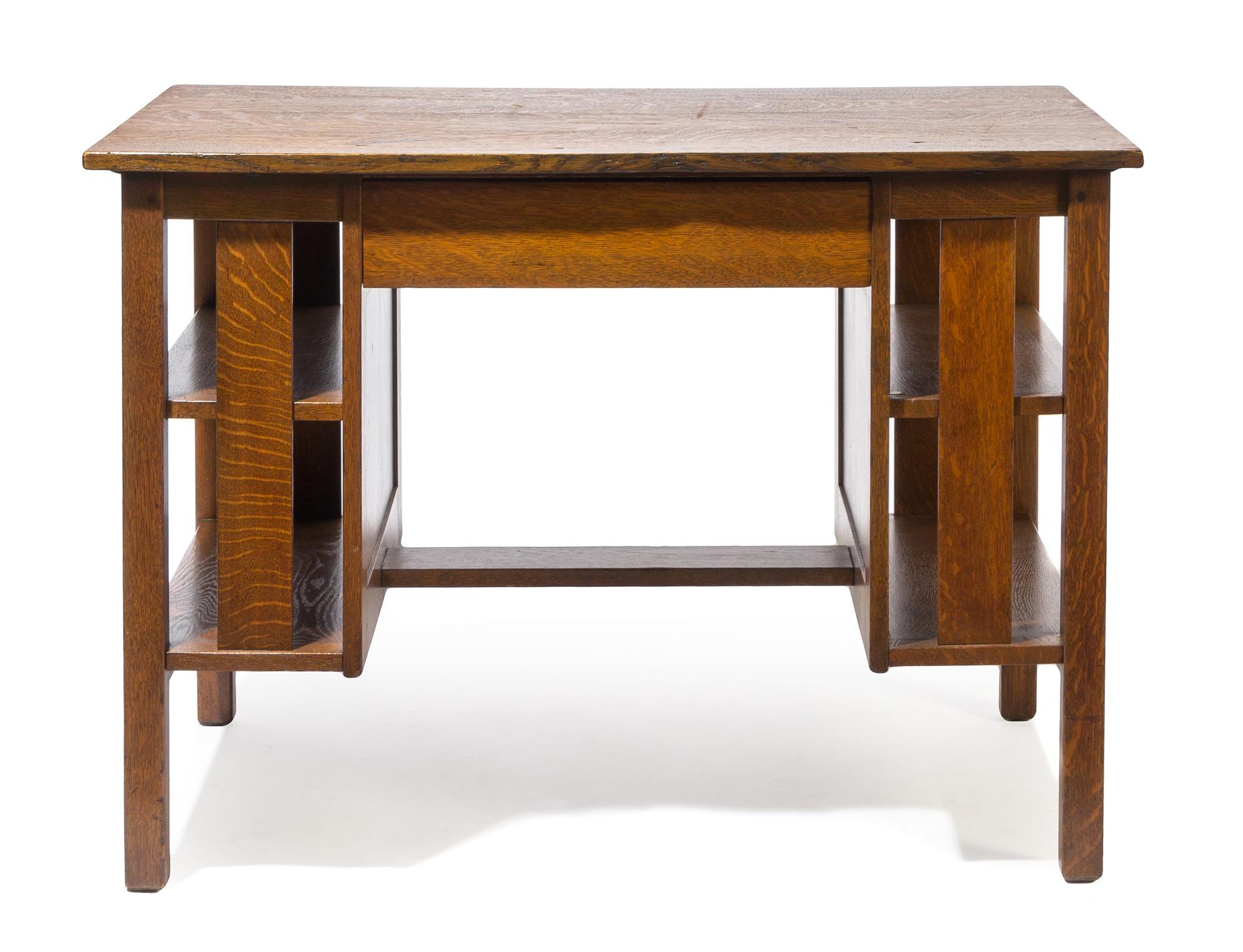 L. & J.G. Stickley, USA, EARLY 20TH CENTURY, an Arts & Crafts desk