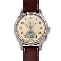Heuer for Abercrombie & Fitch, Stainless Steel Chronograph 'Solunar' Wristwatch