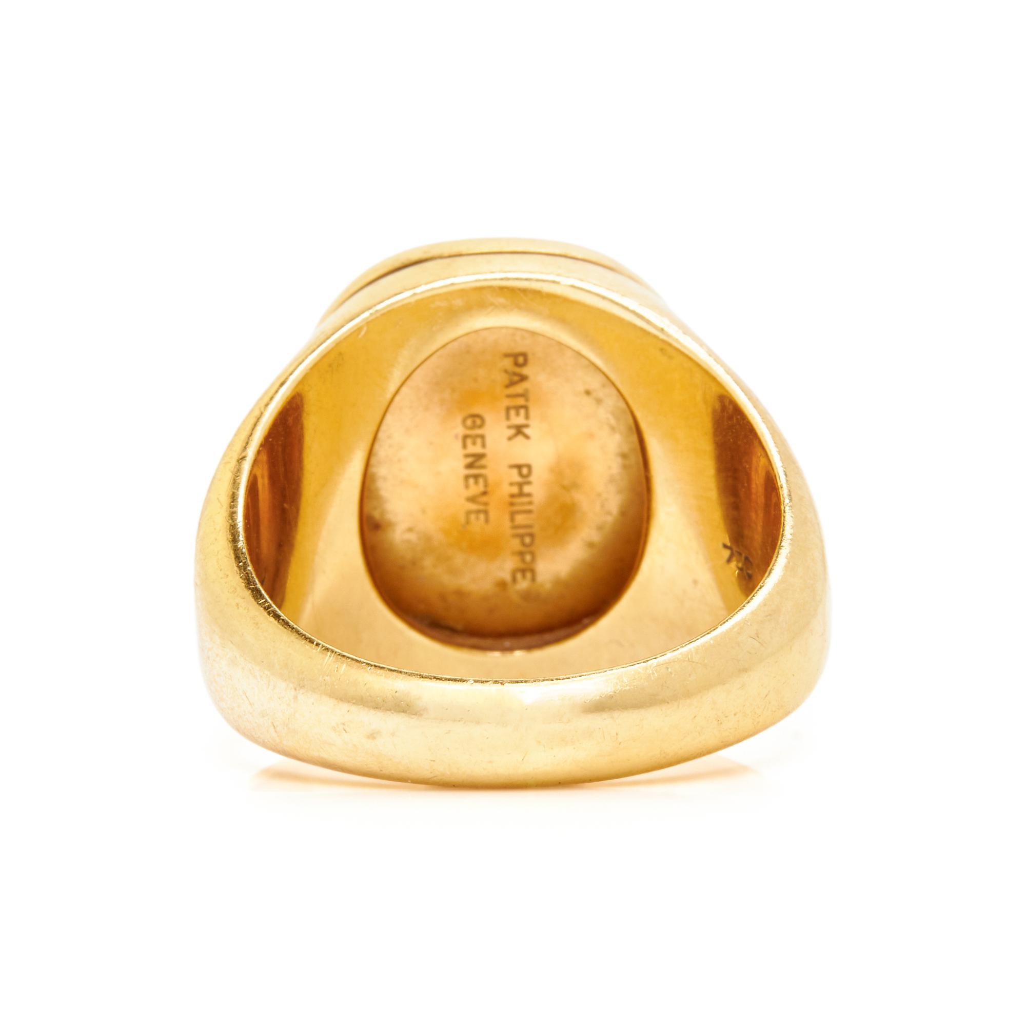 PATEK PHILIPPE, 'ELLIPSE' YELLOW GOLD RING