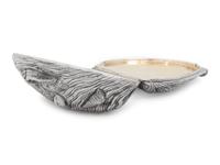 A Portuguese Silver and Silver Gilt Shell-Form Box