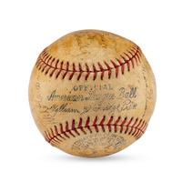 A 1935 Cleveland Indians Team Signed Autograph Baseball (Beckett Authentication Services Letter of Authenticity)