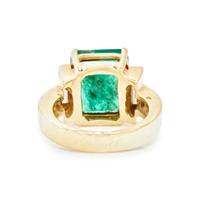 EMERALD AND DIAMOND RING