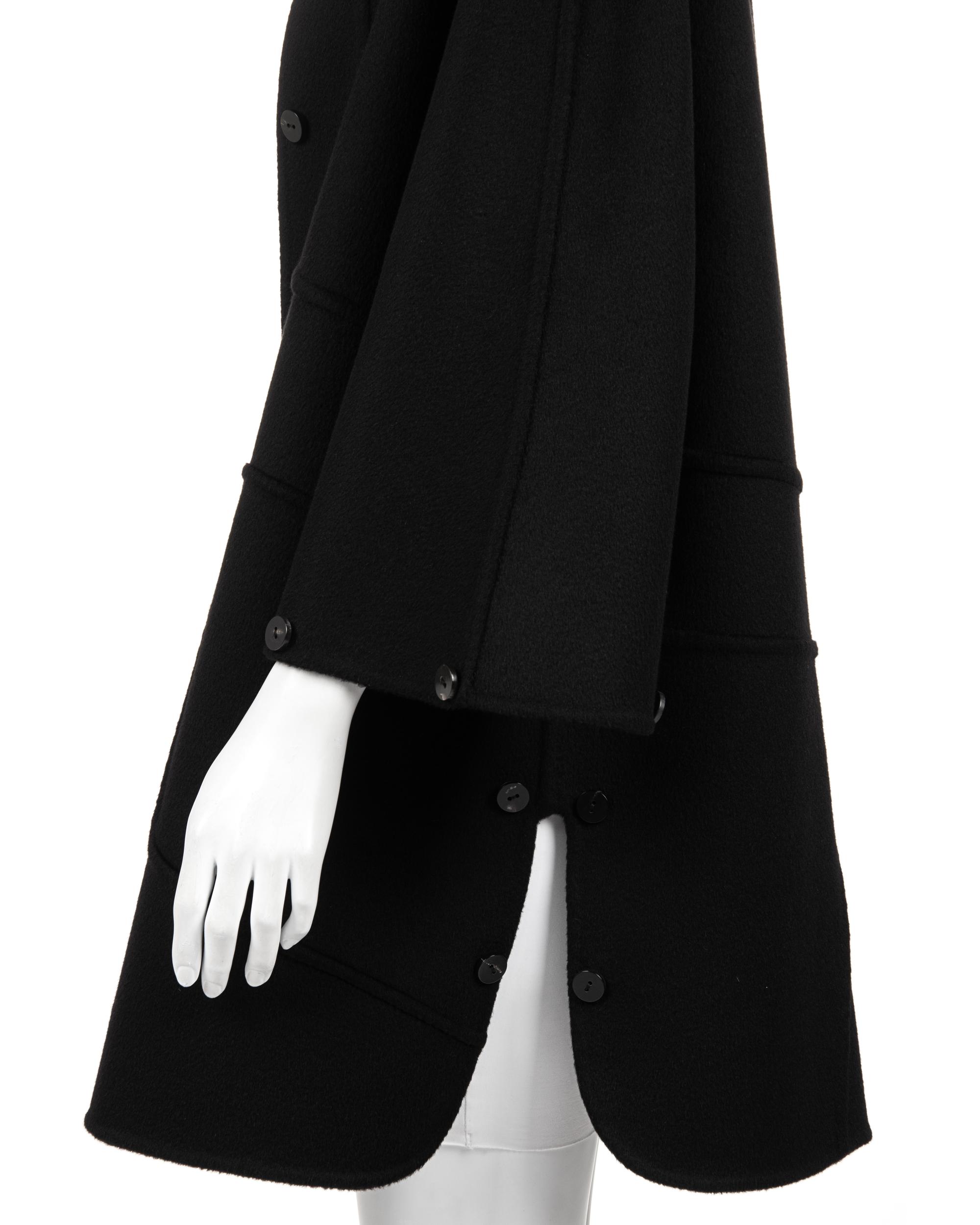 Ralph Rucci Cashmere Coat with Button Details